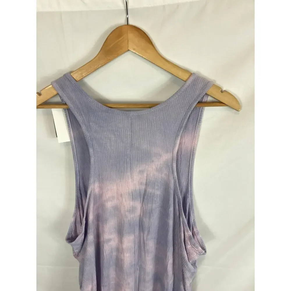 NWT Grayson Social Sleepwear Purple Tie Dye Romper Size 1X